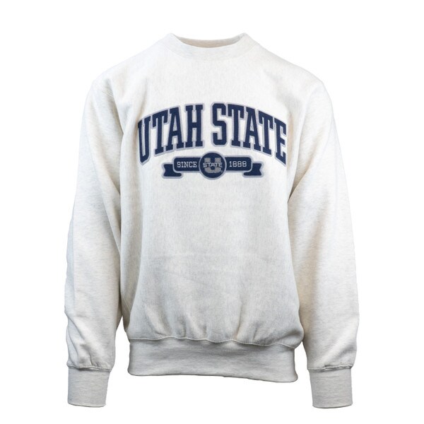 Oatmeal Utah State Since 1888 Crew Sweatshirt